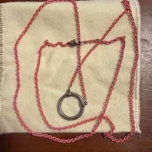 James Avery Enamel Beaded Changeable Charm Holder Necklace